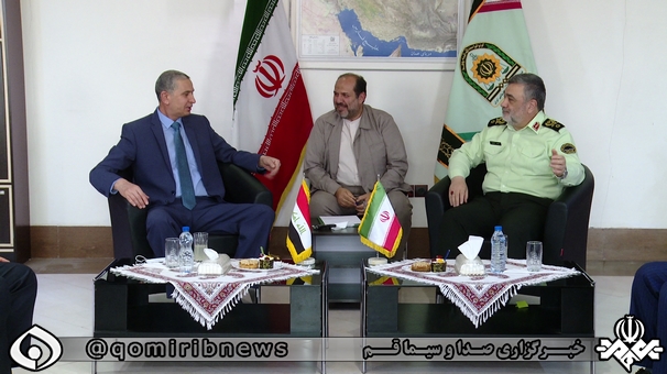 تسهیل تردد زائران حسینی(ع) در دیدار وزیر کشور عراق با فرمانده کل فراجا