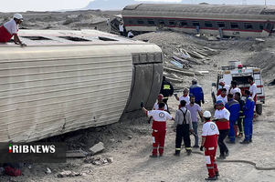 پیام تسلیت مسئولان در پی حادثه قطار مشهد ـ یزد