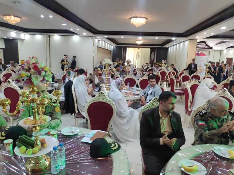 مراسم ازدواج ۱۱۴ دانشجوی دانشگاه امام علی (ع) برگزار شد