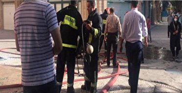 آتش سوزی در فروشگاه مواد غذایی در کرمانشاه مهار شد