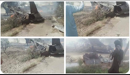 سقوط یک فروند هواپیمای آموزشی نیروی هوایی پاکستان
