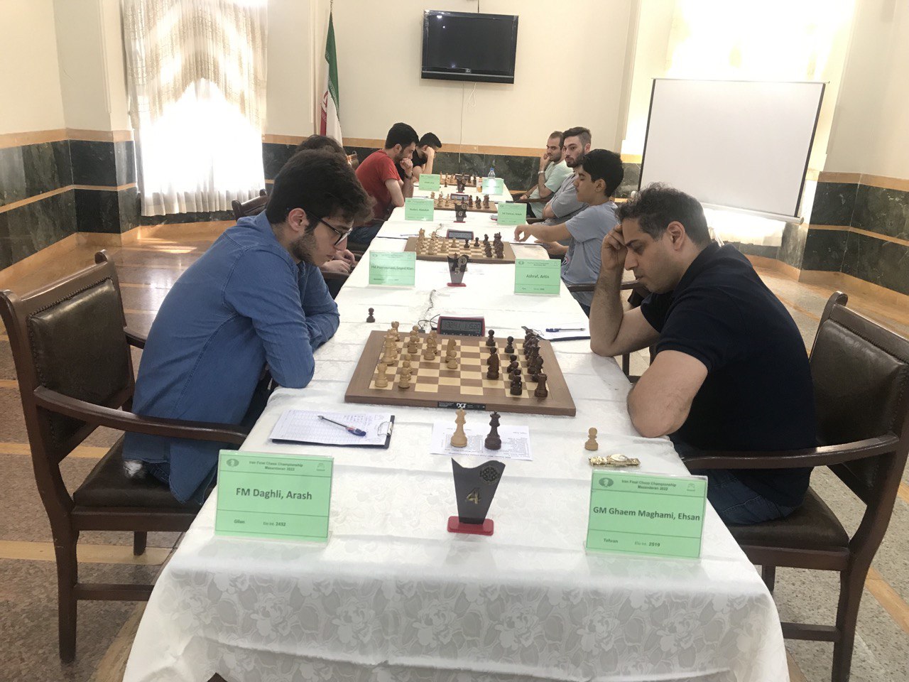 شطرنج باز گیلانی، پیشتاز رقابت‌های شطرنج آقایان کشور در ساری