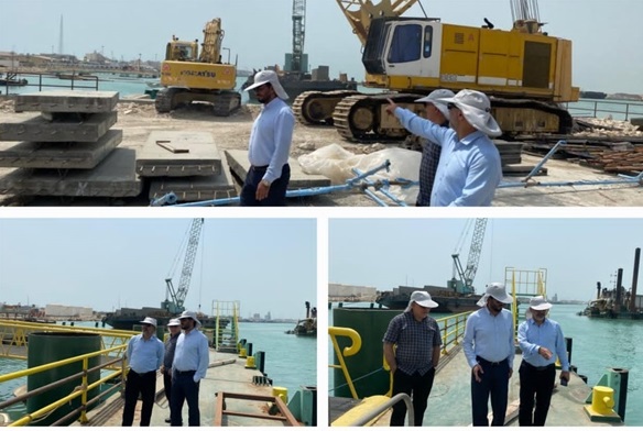 روند پیشرفت فیزیکی پایانه مسافربری دریایی در بوشهر مطلوب است