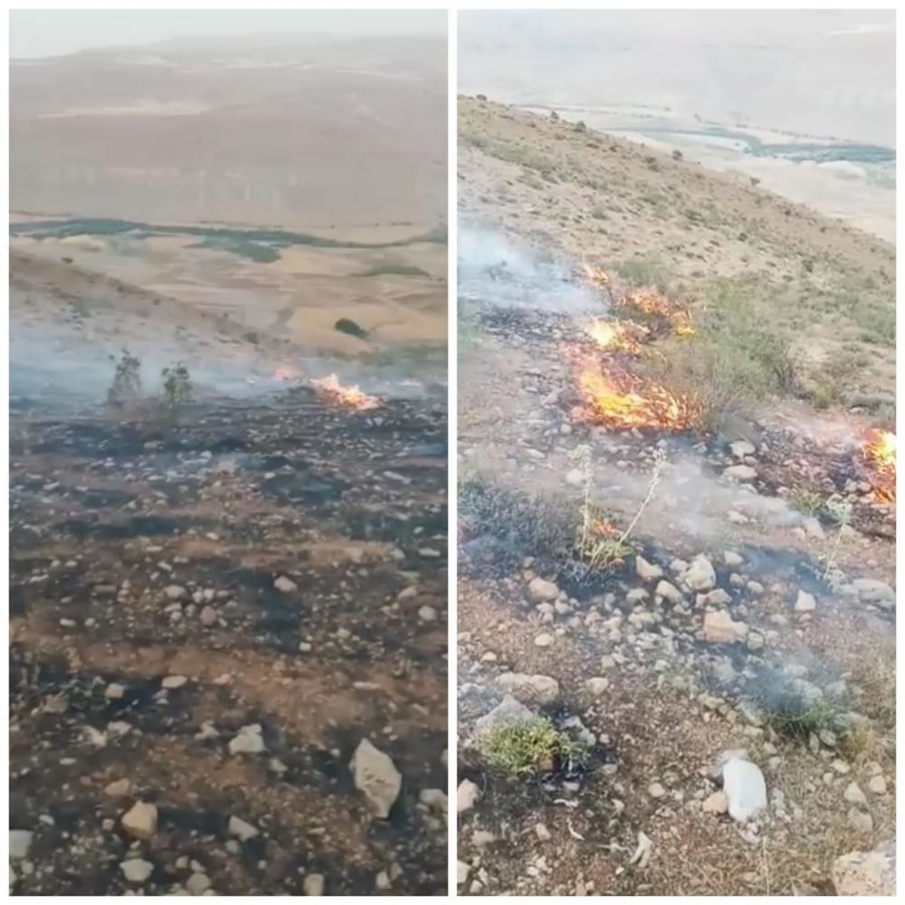 آتش سوزی در مراتع چشمه علی بخش گندمان