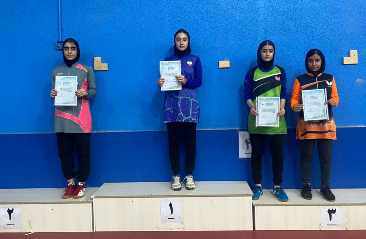 دختران اهوازی برنده مصاف استعداد‌های برتر پینگ پنگ خوزستان