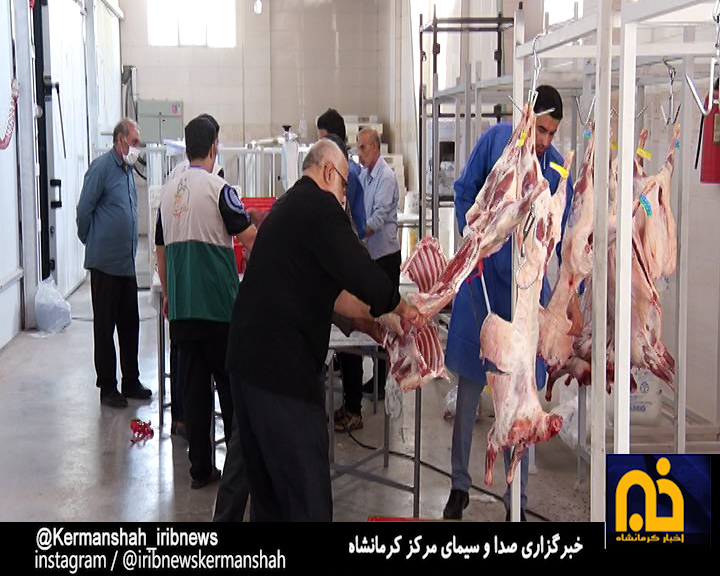 قربانی ۱۱۰ گوسفند و توزیع بین خانواده‌های کم بضاعت شهر کرمانشاه