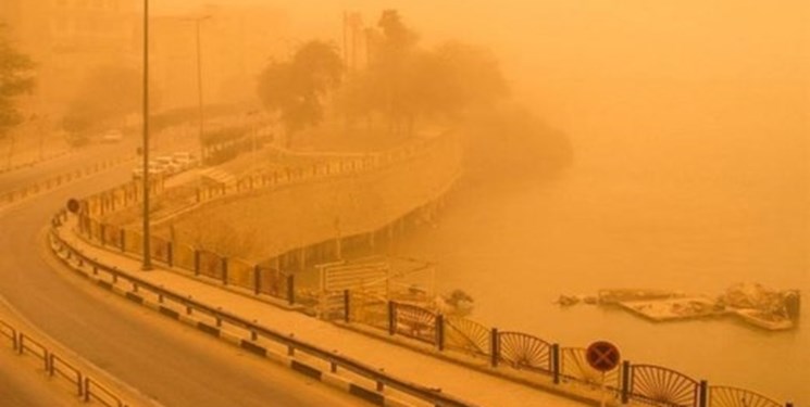 هشدار نارنجی پدیده گرد و خاک در خوزستان