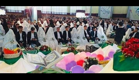 جشن عید غدیر با برگزاری مراسم ازدواج و عروسی در افغانستان