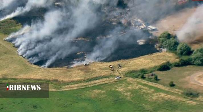 آتش سوزی گسترده در مناطق جنوبی انگلیس