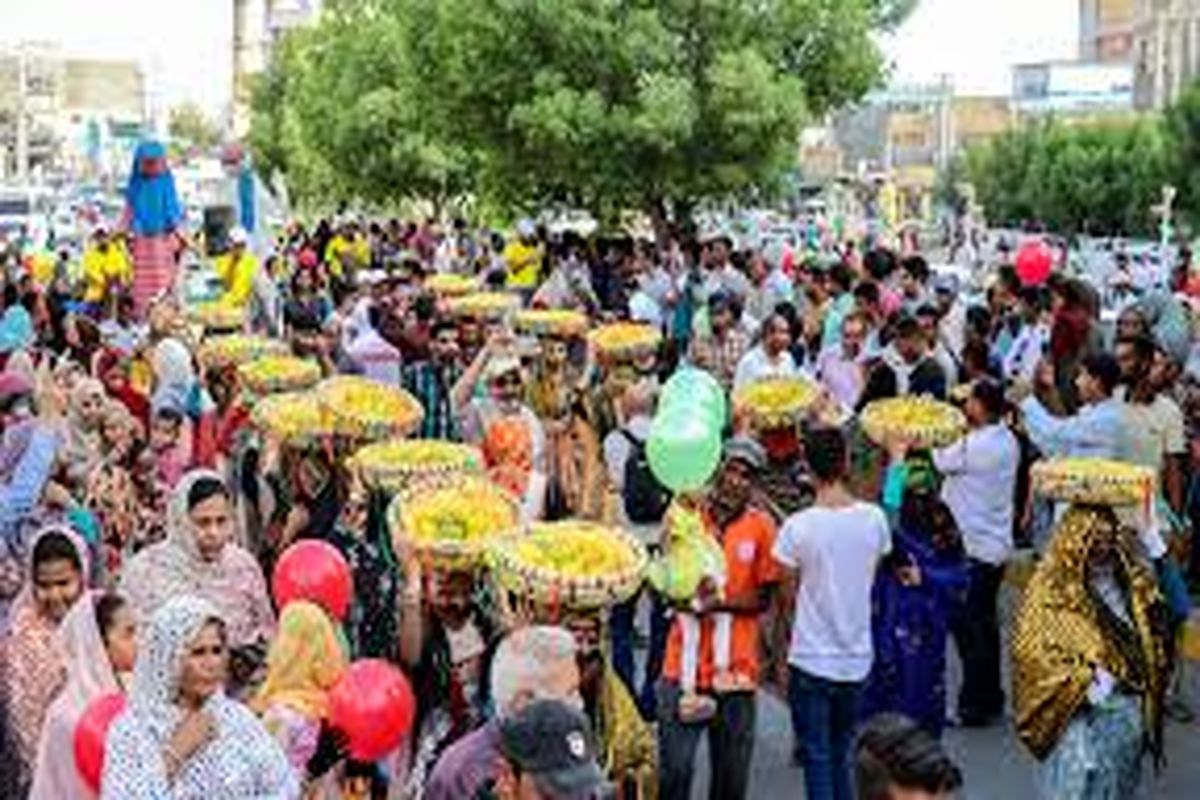برگزاری جشنواره شکرگزاری انبه و یاسمین گل در میناب