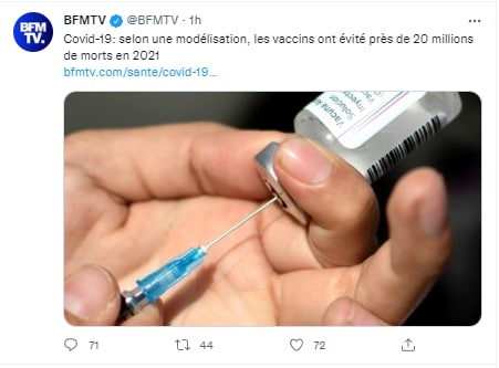 واکسن کرونا از مرگ ۲۰ میلیون نفر جلوگیری کرد