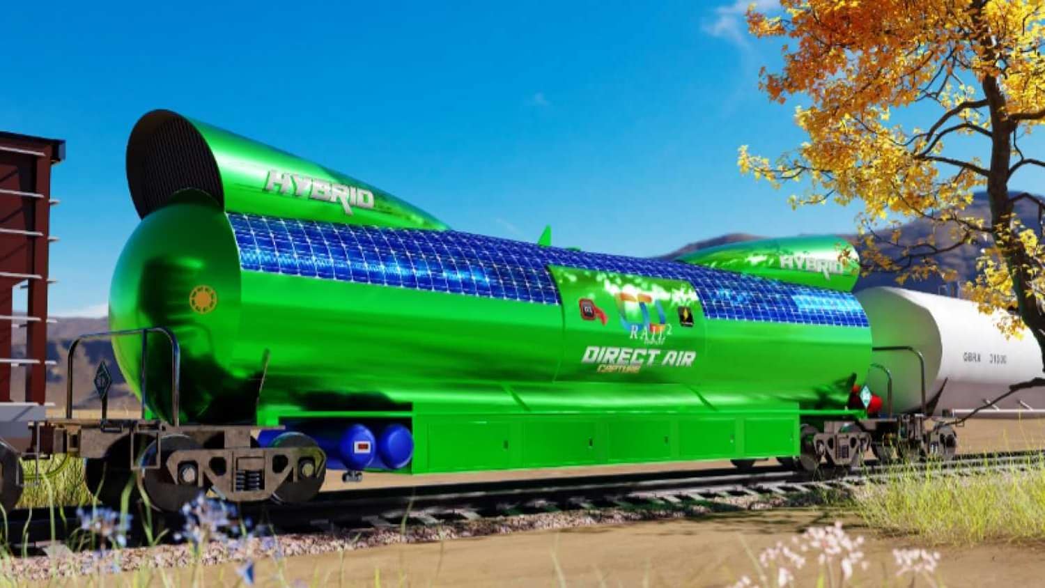 طراحی قطاری که می‌تواند به پاکسازی هوا کمک کند
