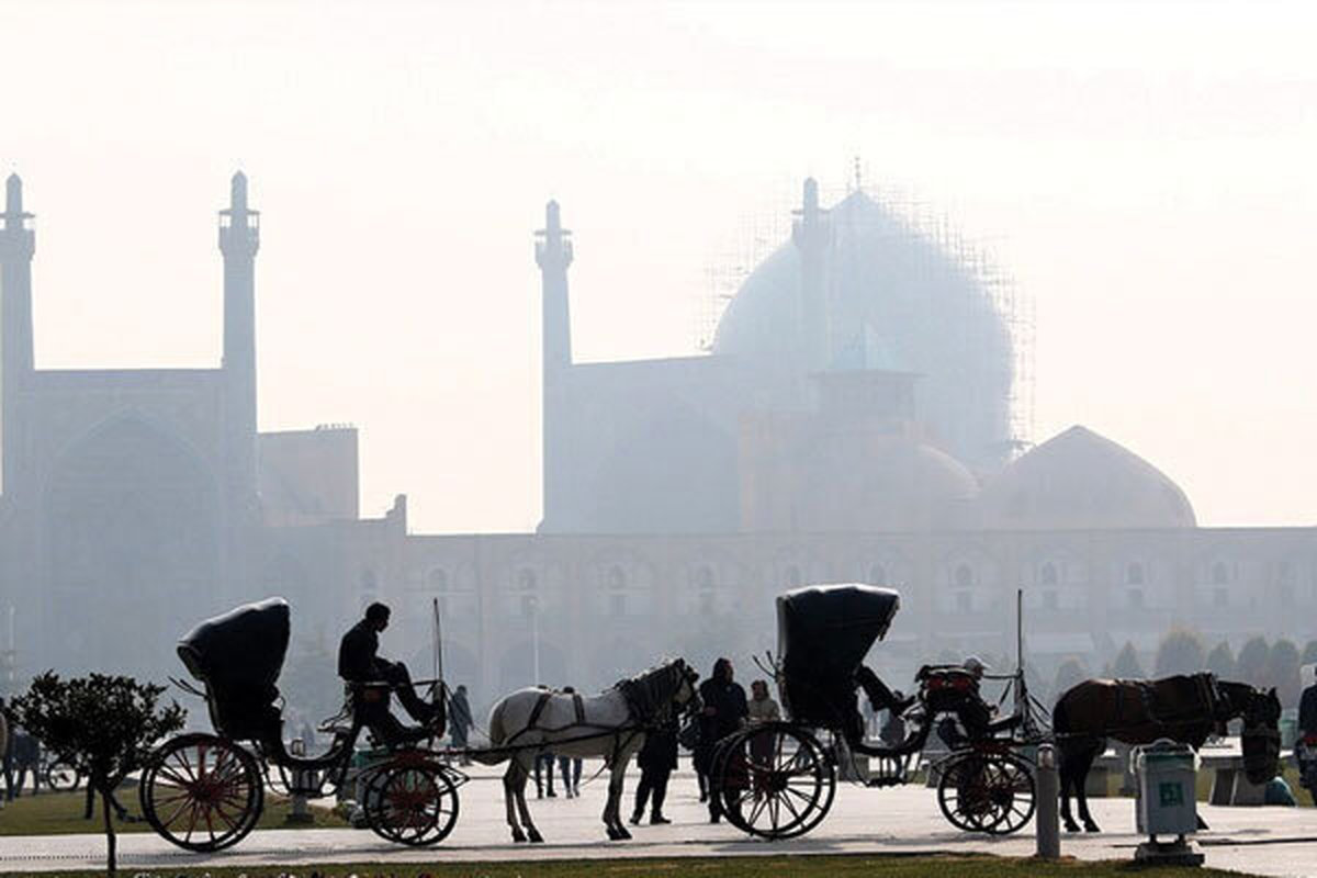 شاخص کیفیت هوای اصفهان در وضعیت ناسالم