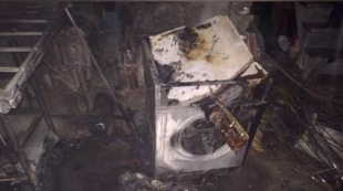 مهار آتش‌سوزی پارکینگ یک خانه در حمیدیان رشت