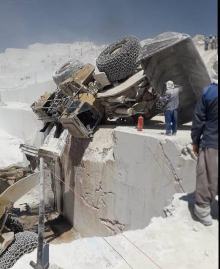 حادثه در معدن جان راننده لودر را گرفت