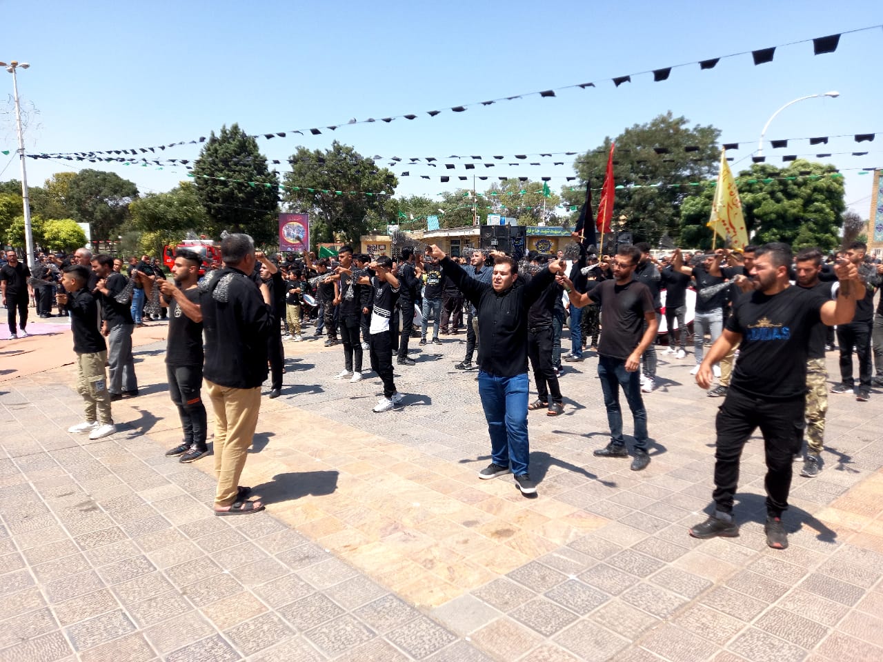 برگزاری آیین تاسوعای حسینی در قزوین