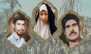 تشییع مادر و همسر شهیدان نامجو در کرمان