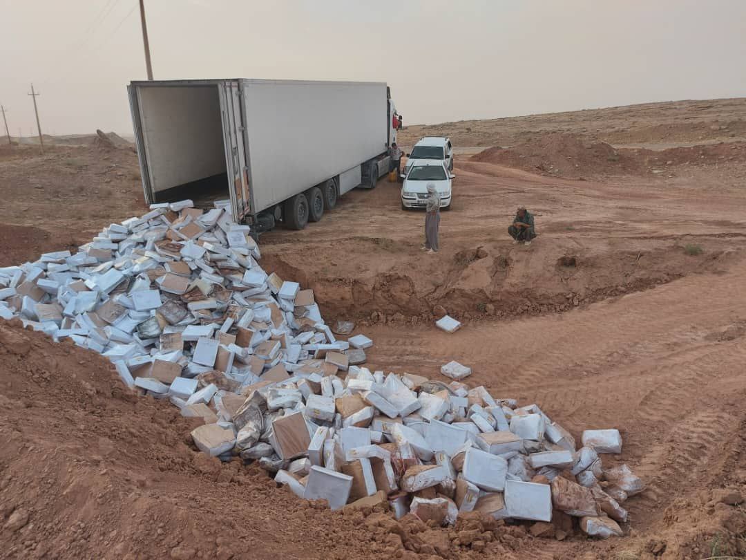 امحاء ۲۰ تن جگر فاسد در مرز سومار