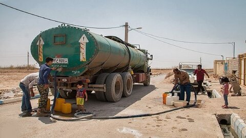 آبرسانی به روستاهای با تنش آبی در حمیدیه