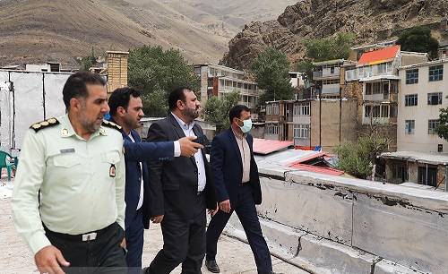 حضور دادستان تهران در محل وقوع سیل در امامزاده داوود (ع)
