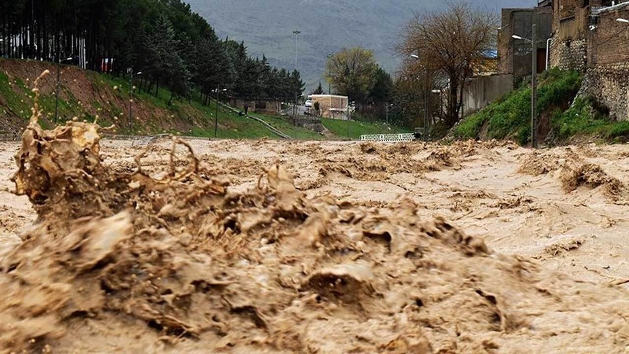 سیلاب در رودخانه‌های حصیران و مرجان