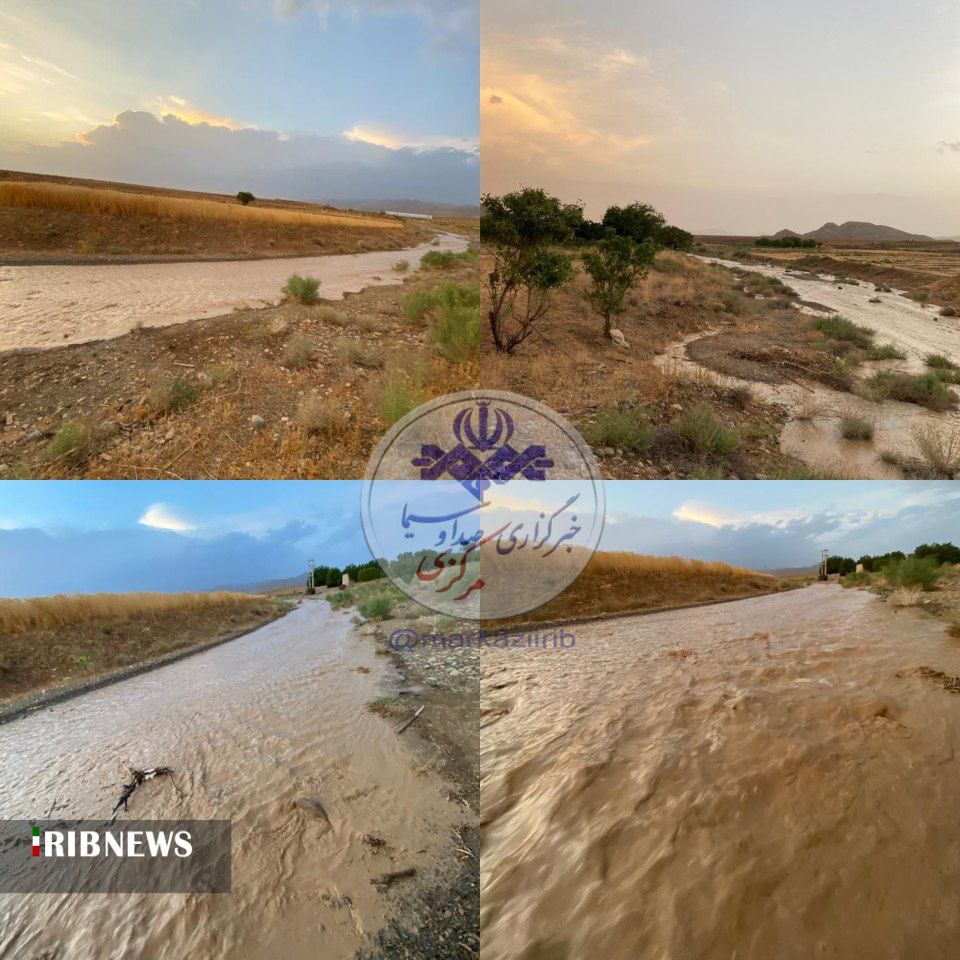  جاری شدن رودخانه روستای خوگان شهرستان خمین بعد از گذشت ۵ سال