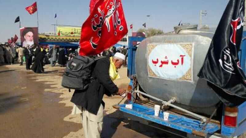 آب شرب زوار اربعین در پایانه مرزی مهران تامین شده است