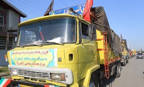 ,ورود ۷۵۰ خودرو حامل تجهیزات ایستگاه‌های صلواتی از مرز مهران به کشور عراق