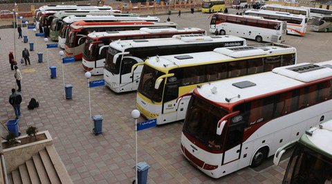 ۲۱۴ دستگاه اتوبوس در خدمت زائران اربعین