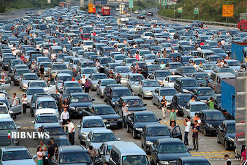 ترافیک سنگین در محور ايلام