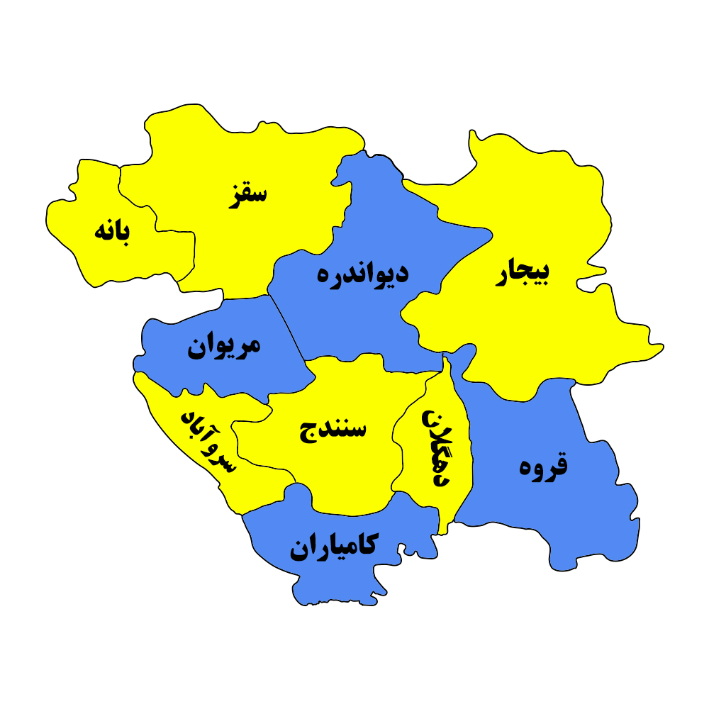 صفر شدن قرمز و نارنجی کرونایی در شهرهای کردستان