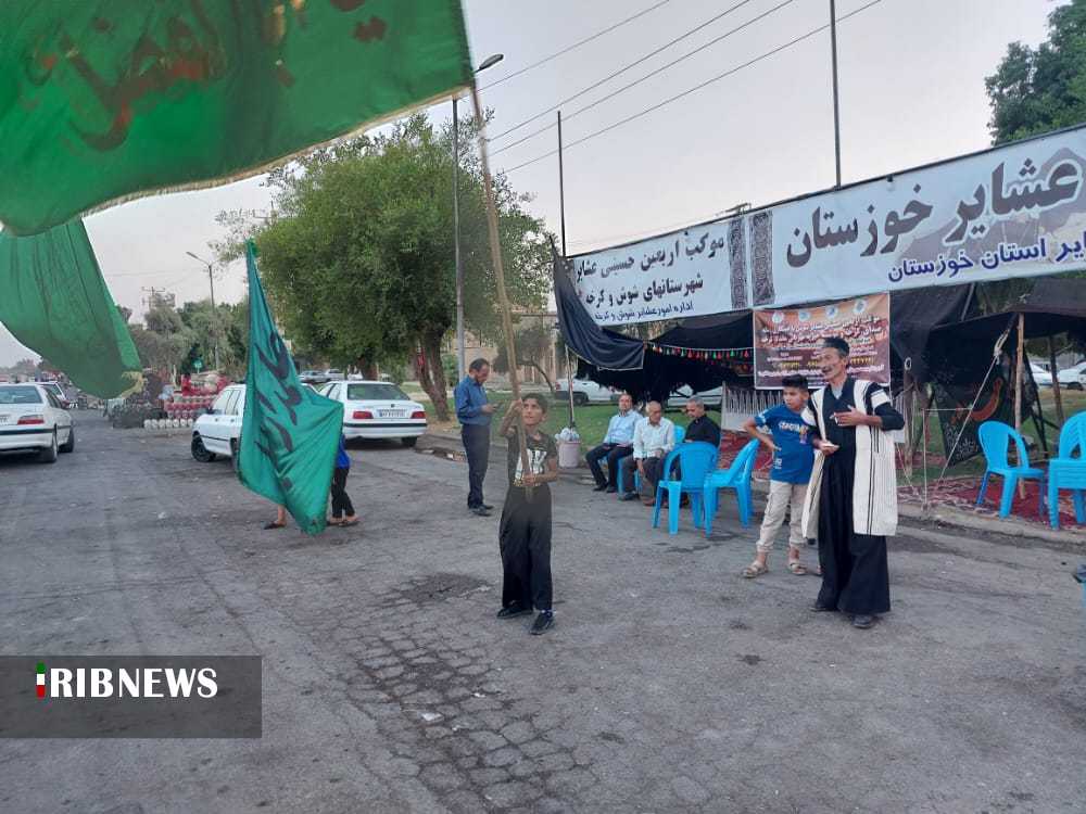 پذیرایی از زائران اربعین حسینی در موکب مرکزی عشایر خوزستان