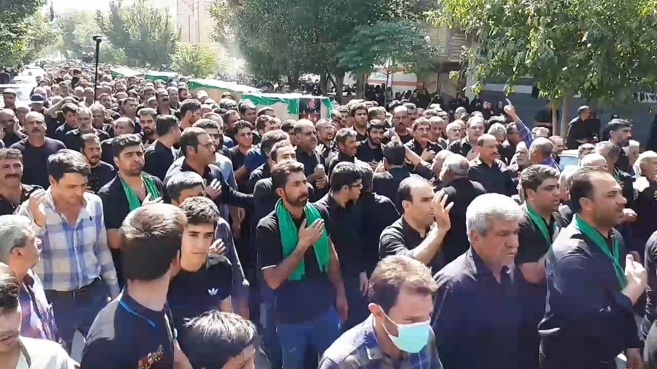 تشییع و خاکسپاری  پیکر جانباختگان حادثه شوملی عراق در مبارکه