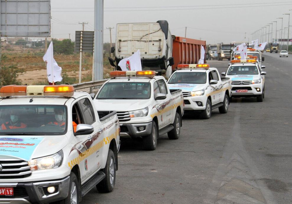 استقرار تیم های راهداری در محور‌های منتهی به مرز‌های خوزستان