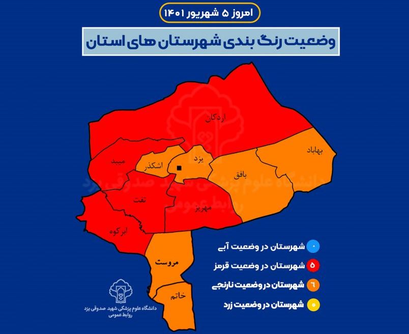 معادله دو مجهولی کاهش آمار و تغییر رنگ کرونایی