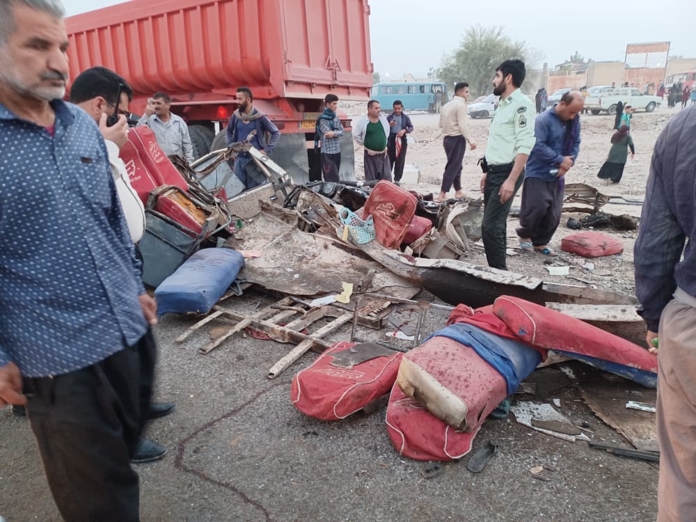 تصادف مرگبار در جاده کمربندی گاومیش آباد شوشتر