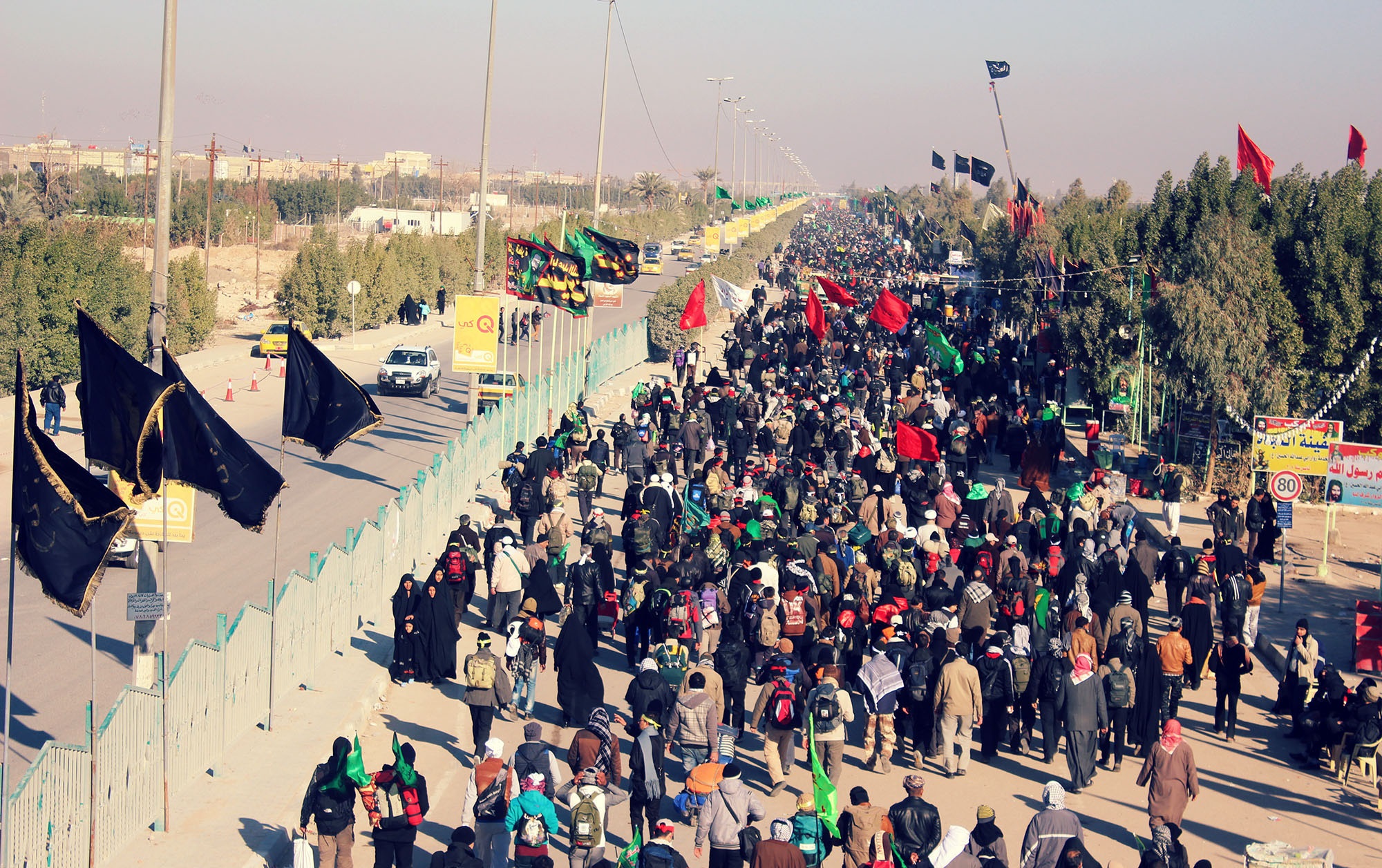 راه‌اندازی مواکب انصار الهدی و المشایه در مسیر ماهشهر - شادگان