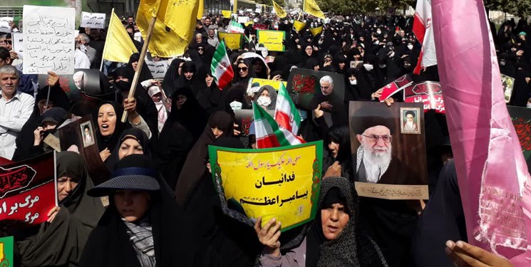 راهپیمایی مردم زنجان در محکومیت هنجارشکنی‌های اخیر
