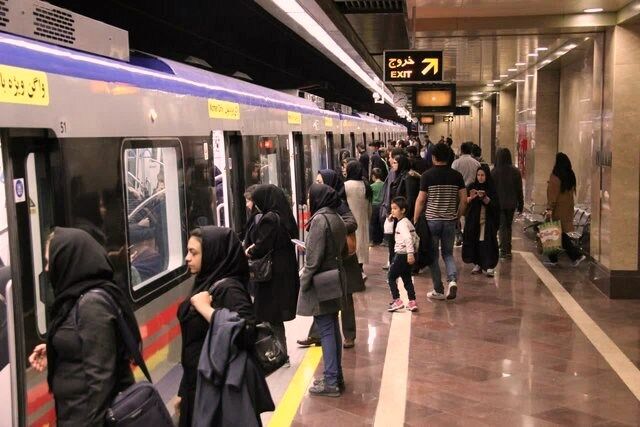 کاهش سرفاصله حرکت قطار‌های متروی تهران