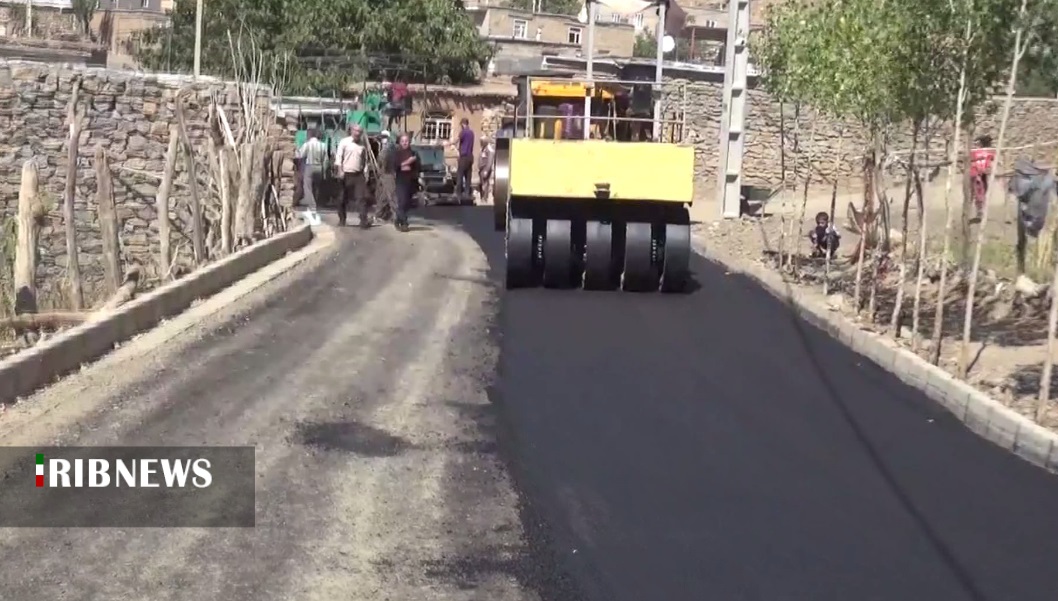 آسفالت معابر ۹ روستای شهرستان دیواندره