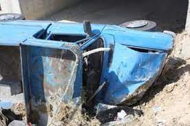 یک کشته در واژگونی وانت نیسان در جاده آباده-شهرمیان