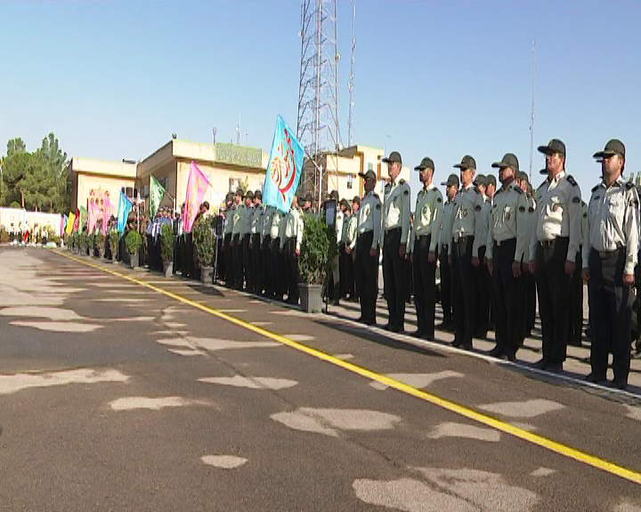 صبحگاه مشترک فراجا در یزد