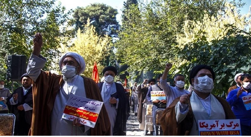 تجمع حوزویان اصفهان در محکومیت اقدامات اغتشاشگران
