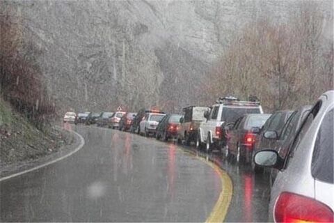 ترافیک سنگین در آز ادراه تهران - ساوه