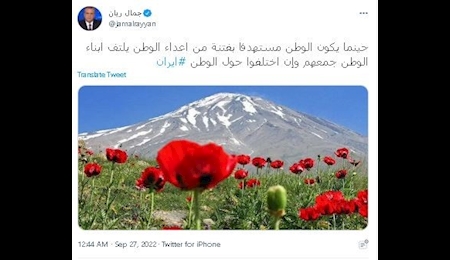 توئیت مجری الجزیره درباره حوادث ایران