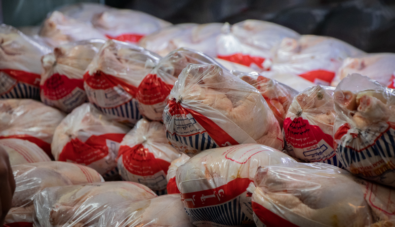 توزیع مرغ در بازار ایلام