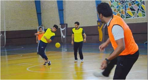 حضور نماینده خوزستان در مسابقات داژبال کارگری کشور