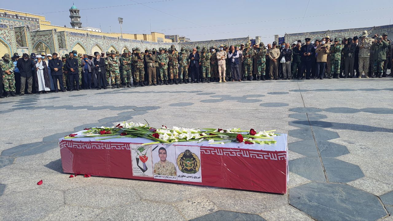 تشییع پیکر شهیدسرباز وظیفه ارتش در مشهد مقدس