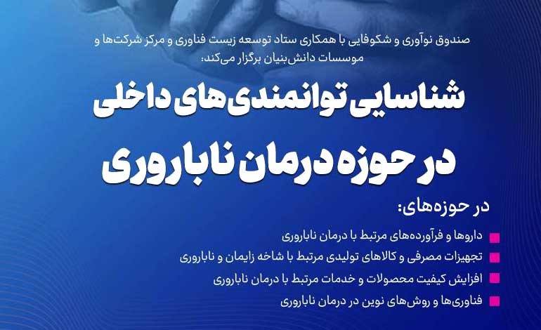 ترشیزی///////انتشار فراخوان پژوهشی «شناسایی توانمندی‌های داخلی در حوزه درمان ناباروری» با حمایت صندوق نوآوری 