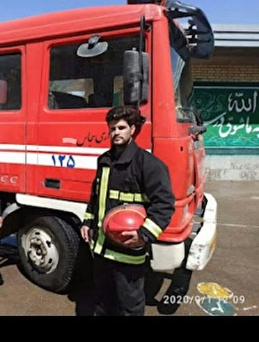 جان باختن آتش نشان هنگام ماموریت در استان زنجان